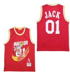 Men B&R Remix Jersey Rocket 01 Jack Red Throwback Jersey