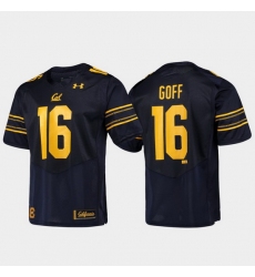 Men California Golden Bears Jared Goff 16 Navy Replica Alumni Football Jersey