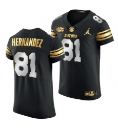 Florida Gators Aaron Hernandez Black Golden Edition Jersey