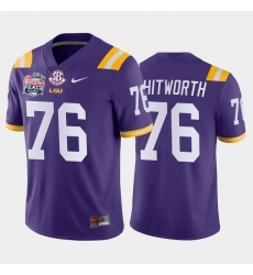 LSU Tiger Andrew Whitworth Purple Away Men'S Jersey