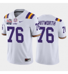 LSU Tiger Andrew Whitworth White Home Men'S Jersey