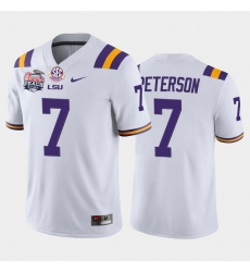 LSU Tiger Patrick Peterson White Home Men'S Jersey