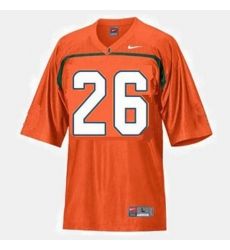 Men Miami Hurricanes Sean Taylor College Football Orange Jersey