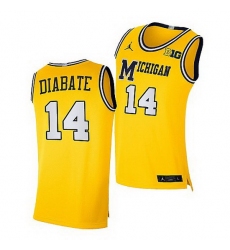 Michigan Wolverines Moussa Diabate Maize Replica Jersey