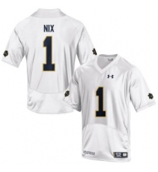 Men Under Armour 1 Replica White Jersey