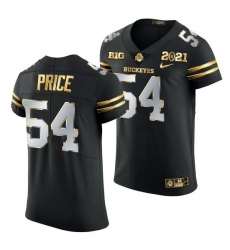 Ohio State Buckeyes Billy Price Black 2021 College Football Playoff Championship Golden Authentic Jersey