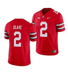 Ohio State Buckeyes Chris Olave Scarlet Game Men'S Jersey 0