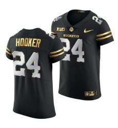 Ohio State Buckeyes Malik Hooker Black Golden Edition Jersey