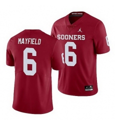 Oklahoma Sooners Baker Mayfield Crimson Limited Men'S Jersey