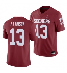 Oklahoma Sooners Colt Atkinson Crimson Game Men'S Jersey