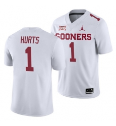 Oklahoma Sooners Jalen Hurts White College Football Men'S Jersey