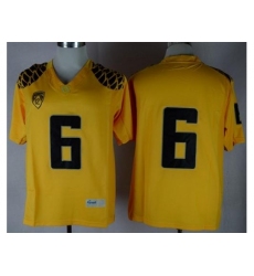 Oregon Ducks #6 Charles Nelson Yellow Limited Stitched NCAA Jersey