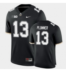 Men Purdue Boilermakers Jack Plummer College Football Game Black Jersey