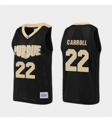 Men Purdue Boilermakers Joe Barry Carroll Alumni Black Basketball Jersey