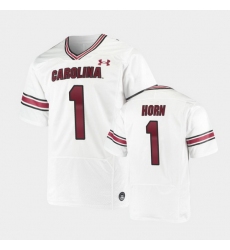 Men South Carolina Gamecocks Jaycee Horn Replica White Premiere Football Jersey