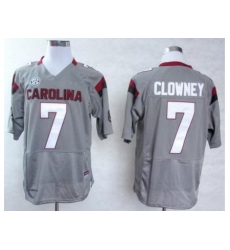 South Carolina Gamecocks 7 Jadeveon Clowney Grey College Football NCAA Jersey