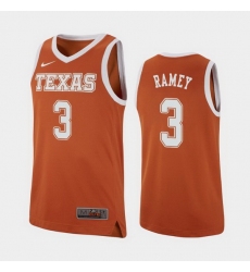 Texas Longhorns Courtney Ramey Texas Orange Replica Men'S Jersey