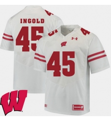 Men Wisconsin Badgers Alec Ingold White Alumni Football Game Ncaa 2018 Jersey