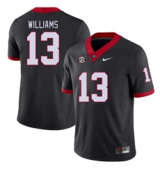 Men #13 Mykel Williams Georgia Bulldogs College Football Jerseys Stitched-Black