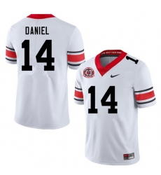 Men #14 David Daniel Georgia Bulldogs Nationals Champions 40th Anniversary College Football Jerseys