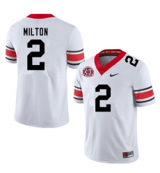 Men #2 Kendall Milton Georgia Bulldogs Nationals Champions 40th Anniversary College Football Jerseys