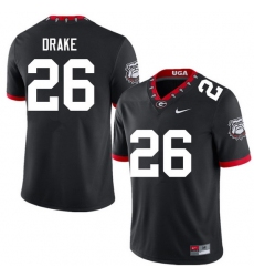 Men #26 Collin Drake Georgia Bulldogs College Football Jerseys Sale-100th Anniversary