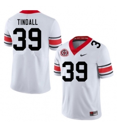 Men #39 Brady Tindall Georgia Bulldogs Nationals Champions 40th Anniversary College Football Jerseys