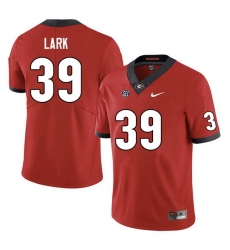 Men #39 Collin Lark Georgia Bulldogs College Football Jerseys Sale-Red Anniversary