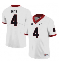 Men #4 Nolan Smith Georgia Bulldogs College Football Jerseys Sale-white