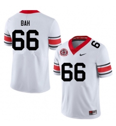 Men #66 Aliou Bah Georgia Bulldogs College Football Jerseys Sale-40th Anniversary