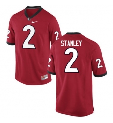 Men Georgia Bulldogs #2 Jayson Stanley College Football Jerseys-Red