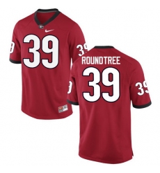 Men Georgia Bulldogs #39 Rashad Roundtree College Football Jerseys-Red