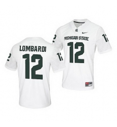 Michigan State Spartans Rocky Lombardi White Untouchable Men'S Jersey