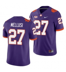 Clemson Tigers Chez Mellusi Purple College Football Men'S Jersey