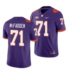 Clemson Tigers Jordan Mcfadden Purple College Football Men'S Jersey