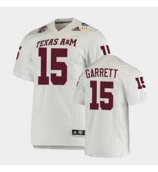 Men Texas A&M Aggies Myles Garrett 2021 Orange Bowl College Football White Jersey