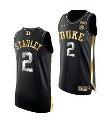 Duke Blue Devils Cassius Stanley Black Golden Edition Nba Alumni Jersey