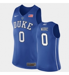 Duke Blue Devils Wendell Moore Royal Authentic Men'S Jersey