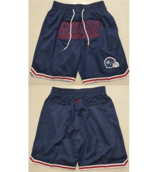 Men New York Giants Navy Shorts 