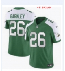 Men Philadelphia Eagles #11 BROWN Green White 2023 F U S E Throwback Vapor Untouchable Limited Stitched Football Jersey