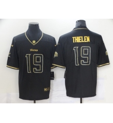 Nike Vikings 19 Adam Thielen Black Gold Vapor Untouchable Limited Jersey