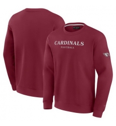 Men Fanatics Cardinal Arizona Cardinals Elements Unlimited Fleece Pullover Sweatshirt