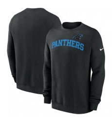 Men Nike Black Carolina Panthers Club Pullover Sweatshirt