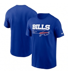 Men Buffalo Bills Blue Division Essential T Shirt