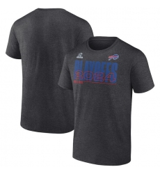 Men Charcoal Buffalo Bills 2024 Nfl Playoffs T Shirt