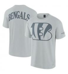 Men Fanatics Gray Cincinnati Bengals Elements Iconic T Shirt