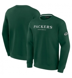 Men Fanatics Green Green Bay Packers Elements Unlimited Fleece Pullover Sweatshirt