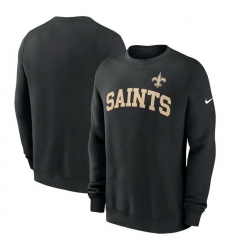 Men Nike Black New Orleans Saints Club Pullover Sweatshirt