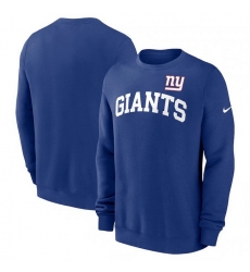 Men Nike Royal New York Giants Club Pullover Sweatshirt