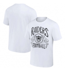 Men Las Vegas Raiders White X Darius Rucker Collection Vintage Football T Shirt